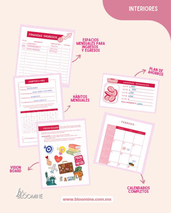 Agenda Bloomine 2026 'Portada TODO PASA - Imagen 6